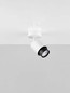 Preview: Nova Luce Deckenstrahler Ison schwenkbar GU10 Weiß Metall Ø8cm 9011324