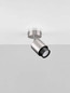 Preview: Nova Luce Deckenstrahler Ison schwenkbar GU10 Nickel Metall Ø8cm 9011325