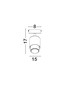 Preview: Nova Luce Deckenstrahler Ison schwenkbar GU10 Nickel Metall Ø8cm 9011325