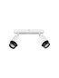 Preview: Nova Luce Deckenstrahler Ison schwenkbar 2-flammig 2xGU10 Weiß Metall 40x17cm 9011326