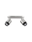Preview: Nova Luce Deckenstrahler Ison schwenkbar 2-flammig 2xGU10 Nickel Metall 40x17cm 9011327