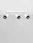 Preview: Nova Luce Deckenstrahler Ison schwenkbar 3-flammig 3xGU10 Weiß Metall 48x17cm 9011328