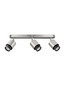 Preview: Nova Luce Deckenstrahler Ison schwenkbar 3-flammig 3xGU10 Nickel Metall 48x17cm 9011329
