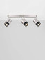 Preview: Nova Luce Deckenstrahler Ison schwenkbar 3-flammig 3xGU10 Nickel Metall 48x17cm 9011329