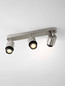 Preview: Nova Luce Deckenstrahler Ison schwenkbar 3-flammig 3xGU10 Nickel Metall 48x17cm 9011329