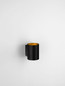 Preview: Nova Luce Wandleuchte Dazle G9 Schwarz Gold Aluminium Ø8cm 9011331
