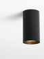 Preview: Nova Luce Deckenleuchte Mare GU10 Schwarz Aluminium Ø5,5cm 9011333