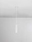 Preview: Nova Luce Pendelleuchte Mare GU10 Weiß Aluminium Ø5,5cm 9011334