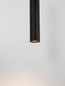 Preview: Nova Luce Pendelleuchte Mare GU10 Schwarz Aluminium Ø5,5cm 9011335