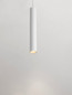 Preview: Nova Luce Pendelleuchte Ami GU10 Weiß Aluminium Ø5,5cm 9011336