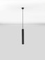 Preview: Nova Luce Pendelleuchte Ami GU10 Schwarz Aluminium Ø5,5cm 9011337