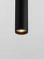 Preview: Nova Luce Pendelleuchte Ami GU10 Schwarz Aluminium Ø5,5cm 9011337