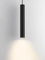 Preview: Nova Luce Pendelleuchte Ami GU10 Schwarz Aluminium Ø5,5cm 9011337