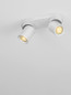 Preview: Nova Luce Deckenstrahler Amecy schwenkbar 2-flammig 2xGU10 Weiß Aluminium 22x12,5cm 9011341
