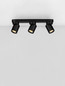 Preview: Nova Luce Deckenstrahler Amecy schwenkbar 3-flammig 3xGU10 Schwarz Aluminium 39x12,5cm 9011342