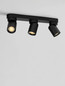 Preview: Nova Luce Deckenstrahler Amecy schwenkbar 3-flammig 3xGU10 Schwarz Aluminium 39x12,5cm 9011342