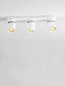 Preview: Nova Luce Deckenstrahler Amecy schwenkbar 3-flammig 3xGU10 Weiß Aluminium 39x12,5cm 9011343