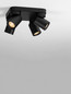Preview: Nova Luce Deckenstrahler Amecy schwenkbar 4-flammig 4xGU10 Schwarz Aluminium 22x22cm 9011344