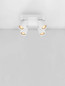 Preview: Nova Luce Deckenstrahler Amecy schwenkbar 4-flammig 4xGU10 Weiß Aluminium 22x22cm 9011345