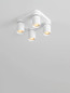 Preview: Nova Luce Deckenstrahler Amecy schwenkbar 4-flammig 4xGU10 Weiß Aluminium 22x22cm 9011345