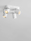 Preview: Nova Luce Deckenstrahler Amecy schwenkbar 4-flammig 4xGU10 Weiß Aluminium 22x22cm 9011345
