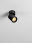 Preview: Nova Luce Deckenstrahler Amecy schwenkbar GU10 Schwarz Aluminium Ø6cm 9011346