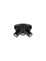 Preview: Nova Luce Deckenstrahler Amecy schwenkbar 3-flammig 3xGU10 Schwarz Aluminium Ø22cm 9011348