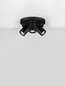 Preview: Nova Luce Deckenstrahler Amecy schwenkbar 3-flammig 3xGU10 Schwarz Aluminium Ø22cm 9011348