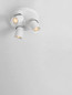Preview: Nova Luce Deckenstrahler Amecy schwenkbar 3-flammig 3xGU10 Weiß Aluminium Ø22cm 9011349
