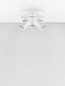 Preview: Nova Luce Deckenstrahler Amecy schwenkbar 3-flammig 3xGU10 Weiß Aluminium Ø22cm 9011349
