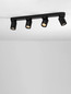 Preview: Nova Luce Deckenstrahler Amecy schwenkbar 4-flammig 4xGU10 Schwarz Aluminium 60x12,5cm 9011350