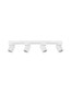 Preview: Nova Luce Deckenstrahler Amecy schwenkbar 4-flammig 4xGU10 Weiß Aluminium 60x12,5cm 9011351