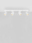 Preview: Nova Luce Deckenstrahler Amecy schwenkbar 4-flammig 4xGU10 Weiß Aluminium 60x12,5cm 9011351