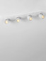 Preview: Nova Luce Deckenstrahler Amecy schwenkbar 4-flammig 4xGU10 Weiß Aluminium 60x12,5cm 9011351
