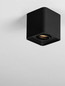 Preview: Nova Luce Deckenleuchte Monique schwenkbar GU10 Schwarz Aluminium 10x8,5cm 9011352
