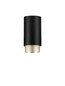 Preview: Nova Luce Deckenleuchte Nessi GU10 Schwarz Gold Aluminium Ø6x12cm 9011401