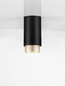 Preview: Nova Luce Deckenleuchte Nessi GU10 Schwarz Gold Aluminium Ø6x12cm 9011401