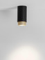 Preview: Nova Luce Deckenleuchte Nessi GU10 Schwarz Gold Aluminium Ø6x12cm 9011401
