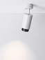 Preview: Nova Luce Deckenleuchte Nessi schwenkbar GU10 Weiß Schwarz Aluminium Ø6cm 9011402