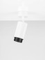 Preview: Nova Luce Deckenleuchte Nessi schwenkbar GU10 Weiß Schwarz Aluminium Ø6cm 9011402