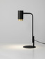 Preview: Nova Luce Tischleuchte Nessi schwenkbar GU10 Schwarz Gold Aluminium 42x17cm 9011409