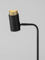 Preview: Nova Luce Tischleuchte Nessi schwenkbar GU10 Schwarz Gold Aluminium 42x17cm 9011409
