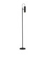 Preview: Nova Luce Stehleuchte Nessi schwenkbar GU10 Schwarz Gold Aluminium 160cm 9011411