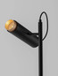Preview: Nova Luce Stehleuchte Nessi schwenkbar GU10 Schwarz Gold Aluminium 160cm 9011411