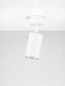 Preview: Nova Luce Deckenleuchte Mao GU10 IP44 Weiß Aluminium Ø5,5cm 9011415