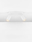 Preview: Nova Luce Deckenleuchte Mao 2-flammig 2xGU10 IP44 Weiß Aluminium Ø5,5cm 9011417