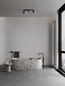 Preview: Nova Luce Deckenleuchte Mao 3-flammig 3xGU10 IP44 Schwarz Aluminium Ø5,5cm 9011418