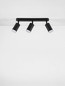 Preview: Nova Luce Deckenleuchte Mao 3-flammig 3xGU10 IP44 Schwarz Aluminium Ø5,5cm 9011418
