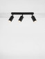 Preview: Nova Luce Deckenleuchte Mao 3-flammig 3xGU10 IP44 Schwarz Aluminium Ø5,5cm 9011418