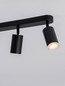 Preview: Nova Luce Deckenleuchte Mao 3-flammig 3xGU10 IP44 Schwarz Aluminium Ø5,5cm 9011418